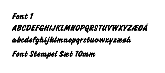 Billede af Personlige Tekststempler –S 7-9mm  - Multiline/1-4 linjer