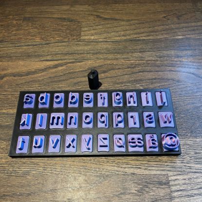 Billede af StempelFont   Sans-serif stil- 16 mm (Små bogstaver)