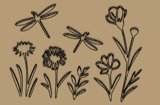 Billede af Strukturvalse 2 - Wildflower